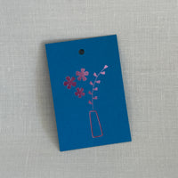 Vase & Flowers Gift Tag